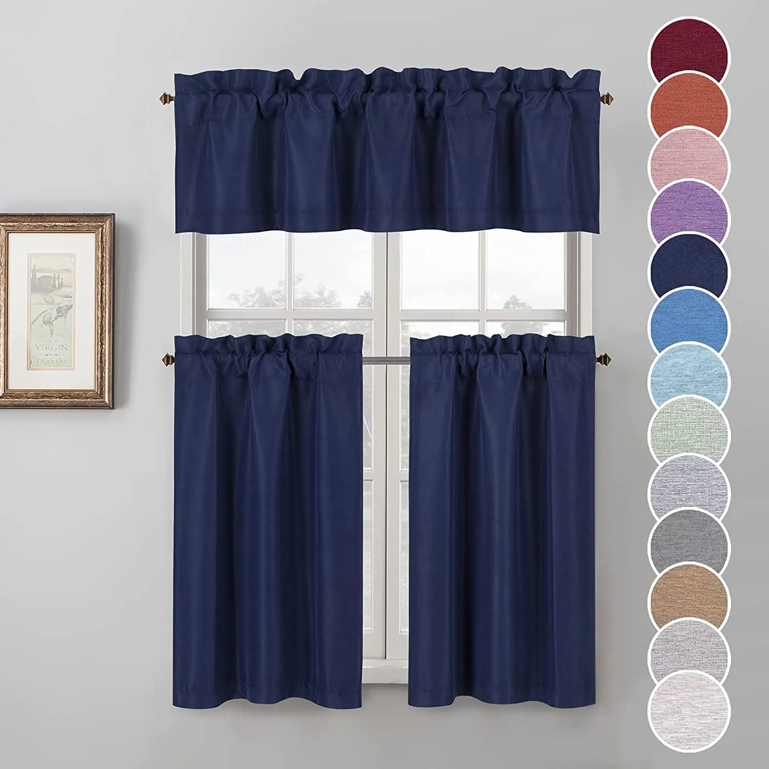 New Style Leinen Küchen vorhang Stoff Home Verdunkelung vorhänge Polyester Stoff für kleine Fenster