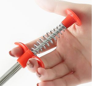 En gros, Nettoyeur de canalisations en fil d'acier à quatre griffes courbées avec crochet de préhension pour déchets et cheveux - Product Image 5