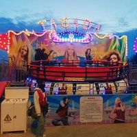 Manège Disco Turntable pour parc d'attractions, 24 places, en fibre de verre, pour adultes, Tagada, à vendre