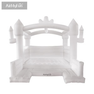 Château <span class=keywords><strong>gonflable</strong></span> blanc <span class=keywords><strong>Air</strong></span> <span class=keywords><strong>My</strong></span> <span class=keywords><strong>Fun</strong></span> Party, structure de saut Oxford avec souffleur d'<span class=keywords><strong>air</strong></span>, garantie 12 mois, installation facile pour mariages - Product Image 2