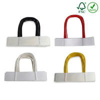 Poignée en papier recyclable, fabrication directe usine, poignée classique en corde de papier, accepte la conception OEM pour accessoires de sacs
