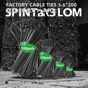 สายรัดเคเบิลไนลอนแบบล็อคอัตโนมัติจากโรงงานขายส่ง ขนาด 3.6*200 มม. เป็นมิตรกับสิ่งแวดล้อม สำหรับสายไฟฟ้า - Product Image 2