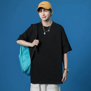 Plain T Shirt Manufacturer Men's T-shirts Custom T Shirt Printing Cotton Tshirt Unisex Black Tshirt Wholesale Polyester T Shirts - Product Image 1