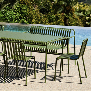 Moderne, eenvoudige, casual bamboe tuinset met tafel en stoelen voor een milk tea shop of café - Product Image 2