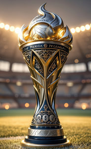 KB HC-200427 2026 World Football <b>Cup</b> Plastic Eco-Friendly Die-Cut Engraved Casting Sports Events Welcome Gift <b>Trophy</b> Plaques - Product Image 4