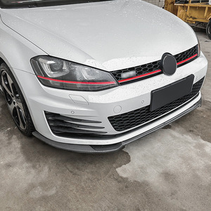 Amp-Z Front Bumper Lip Splitter Carbon Fiber Texture Matte Finish For Volkswagen Golf MK7 GTI R Rline - Product Image 3