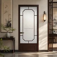 Puerta de Baño Estilo Chino Yomoga, Venta Caliente, OEM ODM, con Impresión de Cuentas Chinas, para Uso en Hoteles y Villas
