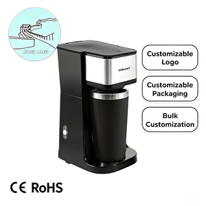 Cafetière à pression programmable SOKANY électrique 110V 2L en acier inoxydable, cafetière italienne Mocha pour usage domestique avec prise EU - Product Image 1