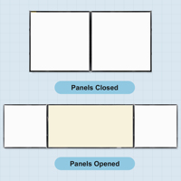 Tableau blanc pliable, tableau de projection en émail moyen, mat, anti-reflets pour salles de classe et salles de réunion