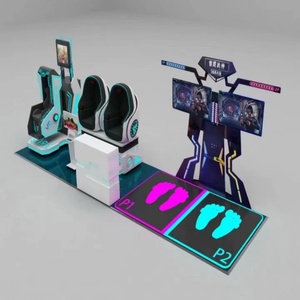 Leke VR 4 người chơi trung tâm trò chơi nhiều người chơi thiết bị giả lập thực tế ảo Nền Tảng Công viên giải trí VR - Product Image 3