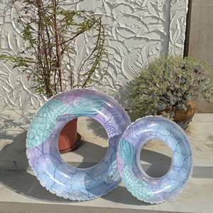 Flotador Inflable de Sirena Inf Kellukya para Adultos y Niños, Diseño Unisex para Uso en Piscinas y Parques Acuáticos - Product Image 3