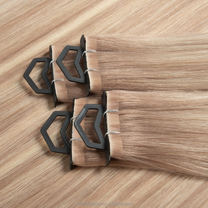 Extensions de cheveux Genius Weft, cheveux vierges Remy 100% humains, extensions à double injection PU, trame invisible, trame papillon - Product Image 4