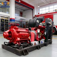 Pompe à incendie diesel Dehuike 750 GPM 1250 GPM à aspiration axiale 2000 GPM à 10 bars avec réservoir d'eau et pompe jockey diesel