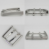 Boucle de ceinture double ardillon 35 mm en alliage de zinc robuste, pièce de rechange en métal pour ceintures en cuir homme/femme, OEM ODM