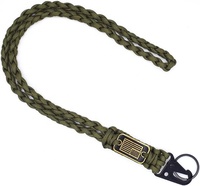 550 Paracord ponsel buatan tangan tali gantungan leher warna-warni tugas berat untuk berkemah luar ruangan & mendaki