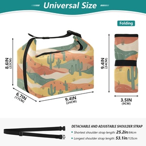 Bolsa de almuerzo con diseño de cactus del desierto, personalizada, tropical, de Hawái, con aislamiento térmico, para pícnic escolar al aire libre - Product Image 3