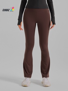 Pantalones de Yoga de Cintura Alta y Corte Ajustado, Cintura Elástica, Sensación de Piel Desnuda, Transpirables, de Secado Rápido, Diseño Reversible - Product Image 2