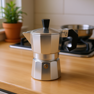 Cafetera Espresso KARL KRGER, Cafetera Moka de 6 Tazas, Cafetera de Aluminio para Estufa - Product Image 3