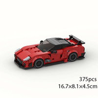 Voiture de course MOC très populaire, compatible avec les jouets de construction éducatifs à petites pièces pour enfants, en plastique, pour l'exportation transfrontalière