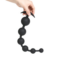 Dos Silicone Pull Perle Flexible Étanche Anal Chaîne Sex Toy Taille Différente Prostate Massage Trainer Anal Plug pour Hommes et Femmes