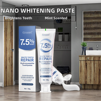 Dentifrice à l'hydroxyapatite de fluorure nano, pour adultes, usage domestique, taille standard, ingrédient chimique, prévient les caries, blanchit les dents, OEM