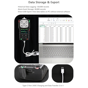 <span class=keywords><strong>Detector</strong></span> de Gás de Disulfeto de Carbono CS2 Portátil com Bomba de Sucção Personalizável para Segurança Industrial - Product Image 3