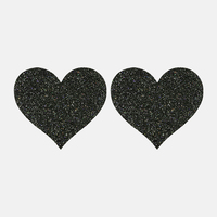 Cache-tétons jetables à paillettes confortables et respirants personnalisés Pétales de poitrine Cache-tétons adhésifs en forme de cœur pour femmes été