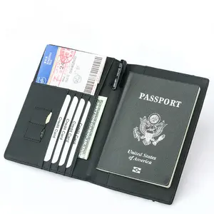 תיק כרטיס דרכון ספר רצועת אלסטית כרטיס id רב id תיק דרכון כיסוי id של גברים אפס התאמה אישית ארנק