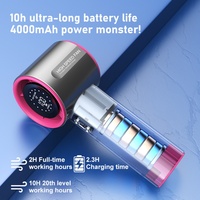 Ventilador Portátil de Mano 2025 con 100 Velocidades de Viento, Pantalla Digital, Carga USB y Batería de Larga Duración