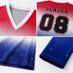 Op maat gemaakte ijshockeytrui van ademende polyester voor training, competitie en wedstrijden, groothandel clubteambestellingen - Product Image 2