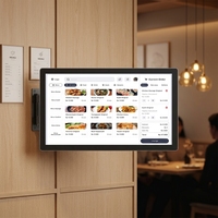 Écran publicitaire interactif LCD Android 15,6 pouces 1080p, affichage numérique, lecteur multimédia pour cuisine, autres commerces, kiosque en libre-service, point de vente