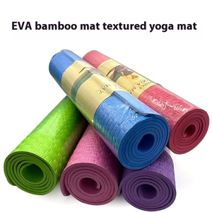 Ensemble de tapis de yoga Pilates EVA écologiques et antidérapants pour femmes, étiquette personnalisée - Product Image 4