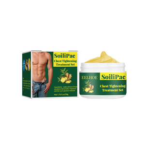 Eelhoe Ensemble <span class=keywords><strong>de</strong></span> crème raffermissante pour seins pour hommes Traitement <span class=keywords><strong>de</strong></span> raffermissement <span class=keywords><strong>de</strong></span> la poitrine pour éliminer l'excès <span class=keywords><strong>de</strong></span> graisse Produit <span class=keywords><strong>de</strong></span> beauté et <span class=keywords><strong>de</strong></span> soins personnels - Product Image 1