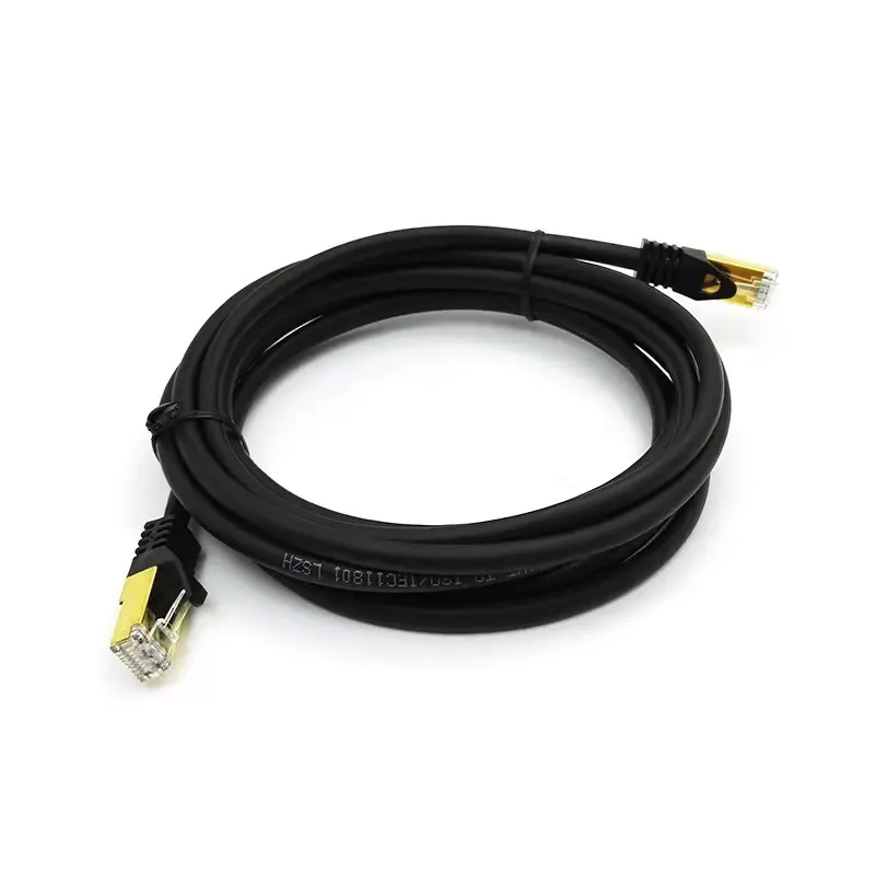 1m/2m/3m/5m/10m Heavy Duty High Speed 26AWG Cat8 LAN Network Cable 40Gbps, 2000Mhz with Gold Plated RJ45 Connector
