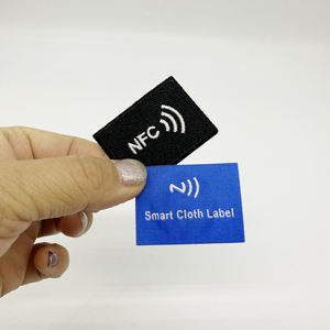Wholesale NFC RFID Woven Mini Patch Washable Water-proof Reusable <b>Tag</b> for Textile Identification - Product Image 4