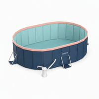 Piscine gonflable d'extérieur en PVC pliable, épaissie et résistante à l'usure, grande piscine à cadre pour fêtes de famille, personnalisable pour villa