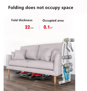 Equipo de fitness multifunción plegable Abs Decline Sit Up Banco Ejercicios Máquina de posavasos de cintura ajustable - Product Image 3