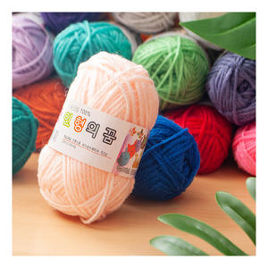 [Misoknit] Fil à crocheter doux pour poupées, fil acrylique de qualité supérieure 100% acrylique / 100g / 50m / 3mm d'épaisseur / 64 couleurs - Product Image 2