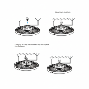 Blanco 150W LED Highbay Light 21.000 lúmenes 650W HID Reemplazo 5000K CCT Aplicación industrial para almacenes - Product Image 1