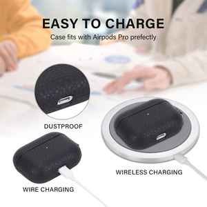 En gros Antichoc de Luxe En Cuir De Protection Étui Pour Écouteurs pour <span class=keywords><strong>Airpods</strong></span> pro - Product Image 2