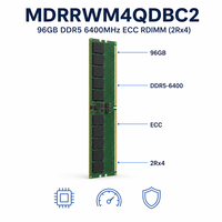 Module de mémoire serveur MDRRWM4QDBC2 96 Go DDR5 6400 MHz ECC RDIMM 288 broches Registered DIMM pour centre de données