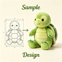 Jouets en peluche personnalisés Tortue et Panda Rouge - Animaux de la Forêt de 15 m - Peluches Super Douces Anti-Stress - Fabricant ODM