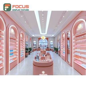 New Design Brand Store Chrome Metal Retail Furniture Turnkey Solution Beauty Retail Design - Product Image 5