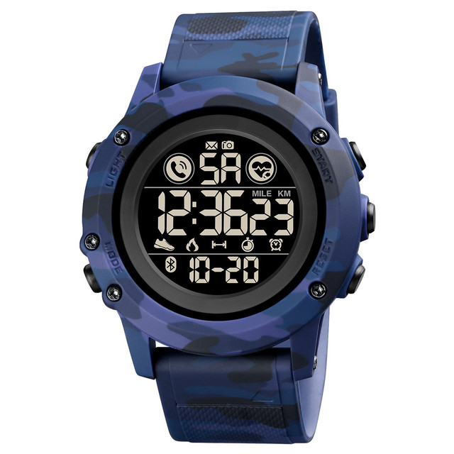 Wholesale SKMEI 1746 Pedometer Heart Rate Fitness Tracker Smartwatch Waterproof Sport Smart Watch for Men