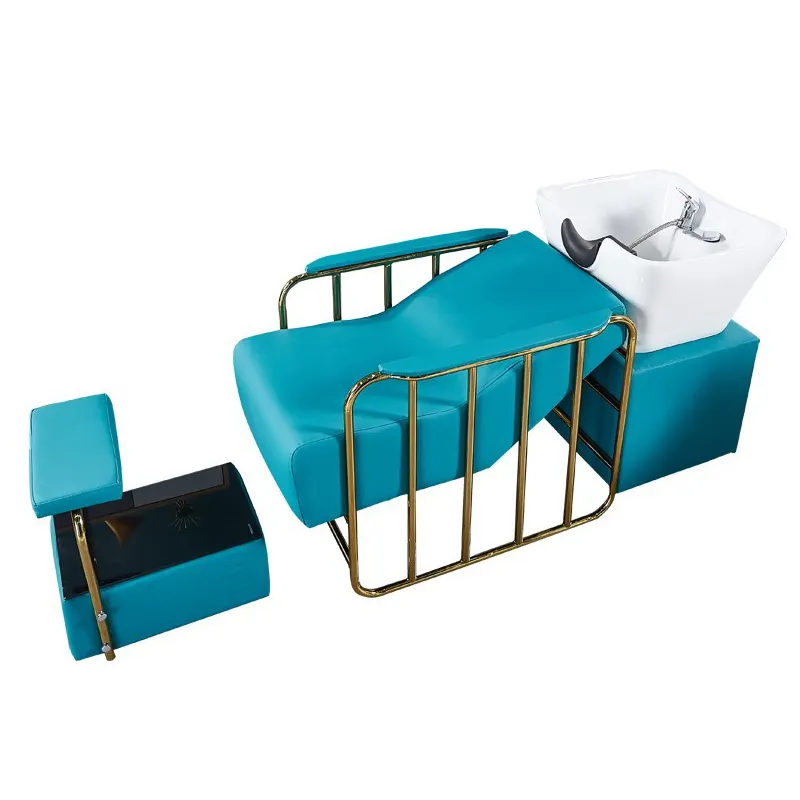 2024 новая модель Парикмахерская мебель салон профессиональная массажная кровать для мытья волос