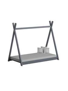 Lit baldaquin en bois massif pour enfants, Style tipi, simple - Product Image 4