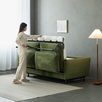 Canapé-lit pliable 2-en-1 multifonctionnel pour petits appartements et hôtels, taille simple/double