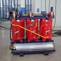 Transformateur sec SCB14 de 100 kVA, 10 kV vers 0,4 kV, transformateur de puissance triphasé à résine coulée, 50 Hz, intérieur