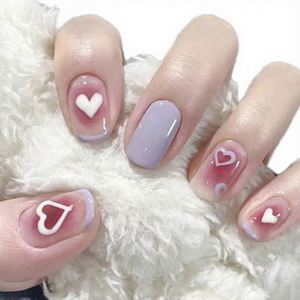 Uñas Postizas Cuadradas Almendradas Hechas a Mano, Brillantes, con Alto Pigmento, Diseño Ojo de Gato Platino, Personalizadas para Dedos, con Pegamento - Product Image 3