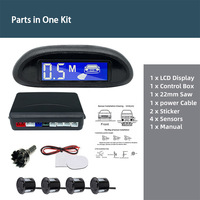 Kit de capteur de stationnement LED en plastique durable nouvel état système de détecteur de moniteur de recul Radar avec affichage rétroéclairé voiture Parktronic